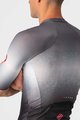 CASTELLI Rövid ujjú kerékpáros mez - AERO RACE 6.0 - szürke/fekete/fehér