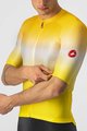 CASTELLI Rövid ujjú kerékpáros mez - AERO RACE 6.0 - sárga/fehér