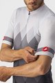 CASTELLI Rövid ujjú kerékpáros mez - A TUTTA - fehér/szürke