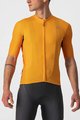 CASTELLI Rövid kerékpáros mez rövidnadrággal - ENDURANCE ELITE - narancssárga/fekete