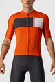 CASTELLI Rövid kerékpáros mez rövidnadrággal - PROLOGO VII - elefántcsont/fekete/narancssárga