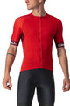 CASTELLI Rövid kerékpáros mez rövidnadrággal - ENTRATA VI - piros/fekete