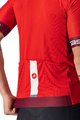 CASTELLI Rövid ujjú kerékpáros mez - ENTRATA VI - bordó/piros