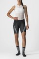 CASTELLI Rövid kerékpáros nadrág kantár nélkül - VELOCISSIMA 3 LADY - fekete/világoskék
