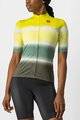 CASTELLI Rövid kerékpáros mez rövidnadrággal - DOLCE LADY - zöld/fekete/sárga