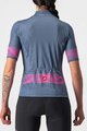 CASTELLI Rövid ujjú kerékpáros mez - FENICE LADY - kék/rózsaszín
