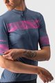 CASTELLI Rövid ujjú kerékpáros mez - FENICE LADY - kék/rózsaszín