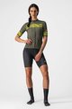 CASTELLI Rövid ujjú kerékpáros mez - FENICE LADY - sárga/zöld