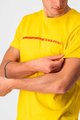 CASTELLI Rövid ujjú kerékpáros póló - VENTAGLIO TEE - sárga