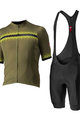 CASTELLI Rövid kerékpáros mez rövidnadrággal - GRIMPEUR - fekete/zöld