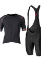 CASTELLI Rövid kerékpáros mez rövidnadrággal - ENTRATA VI - kék/fekete/narancssárga