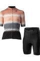 CASTELLI Rövid kerékpáros mez rövidnadrággal - DOLCE LADY - szürke/rózsaszín/fekete