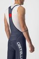 CASTELLI Rövid kerékpáros nadrág kantárral - COMPETIZIONE KIT - ezüst/kék