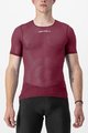 CASTELLI Rövid ujjú kerékpáros póló - PRO MESH 2.0 - bordó