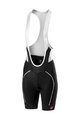 CASTELLI Rövid kerékpáros nadrág kantárral - VELOCISSIMA LADY - fekete/fehér