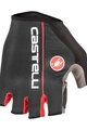 CASTELLI Kerékpáros kesztyű rövid ujjal - CIRCUITO - fekete/piros