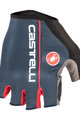 CASTELLI Kerékpáros kesztyű rövid ujjal - CIRCUITO - narancssárga/kék