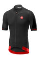 CASTELLI Rövid ujjú kerékpáros mez - VOLATA 2.0 - piros/fekete