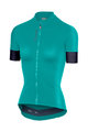 CASTELLI Rövid ujjú kerékpáros mez - ANIMA 2.0 LADY - kék/zöld