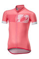 CASTELLI Rövid ujjú kerékpáros mez - FUTURE RACER KIDS - rózsaszín
