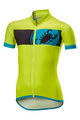 CASTELLI Rövid ujjú kerékpáros mez - FUTURE RACER KIDS - sárga