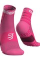 COMPRESSPORT Klasszikus kerékpáros zokni - TRAINING - rózsaszín