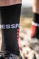 COMPRESSPORT Klasszikus kerékpáros zokni - ULTRA TRAIL - fekete