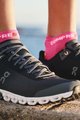 COMPRESSPORT Kerékpáros bokazokni - PRO RACING 4.0 RUN - rózsaszín/zöld