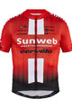 Rövid ujjú kerékpáros mez - SUNWEB 2019 - fekete/piros/fehér