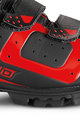 Kerékpáros cipő - CX-3-19 MTB NYLON - piros/fekete
