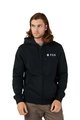 FOX Kerékpáros póló - ABSOLUTE FLEECE ZIP - fekete