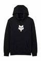 FOX Kerékpáros póló - FOX HEAD FLEECE PO - fekete