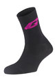 GAERNE Klasszikus kerékpáros zokni - PROFESSIONAL  - fekete/rózsaszín