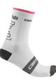CASTELLI Klasszikus kerékpáros zokni - GIRO 2019 - fehér