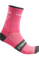 CASTELLI Klasszikus kerékpáros zokni - GIRO 2019  - rózsaszín