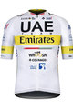 GOBIK Rövid ujjú kerékpáros mez - UAE 2021 INFINITY - sárga/fehér