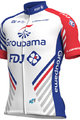 ALÉ Rövid ujjú kerékpáros mez - GROUPAMA FDJ 2018 - fehér/kék/piros
