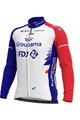 ALÉ Hosszú ujjú kerékpáros mez - GROUPAMA FDJ 2021 - piros/kék/fehér