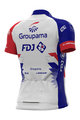 ALÉ Rövid ujjú kerékpáros mez - GROUPAMA FDJ 2021 - piros/kék/fehér