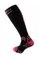 HAVEN Kerékpáros térd zokni - EVOTEC SILVER - rózsaszín/fekete