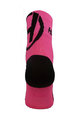 HAVEN Klasszikus kerékpáros zokni - LITE SILVER NEO - rózsaszín/fekete