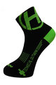 HAVEN Klasszikus kerékpáros zokni - LITE SILVER NEO - zöld/fekete