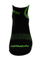 HAVEN Klasszikus kerékpáros zokni - LITE SILVER NEO - zöld/fekete