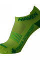 HAVEN Kerékpáros bokazokni - SNAKE SILVER NEO 2PAK - sárga/zöld