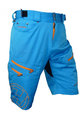 HAVEN Rövid kerékpáros nadrág kantár nélkül - NAVAHO SLIMFIT - narancssárga/kék