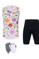 HOLOKOLO Kerékpáros mega szett - FLORAL ELITE LADY - fehér/fekete/színes