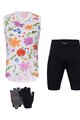 HOLOKOLO Kerékpáros mega szett - FLORAL ELITE LADY - fekete/színes/fehér
