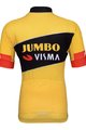 BONAVELO Rövid ujjú kerékpáros mez - JUMBO-VISMA '23 KIDS - fekete/sárga