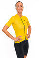 HOLOKOLO Rövid kerékpáros mez rövidnadrággal - VICTORIOUS LADY - sárga/fekete