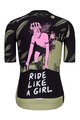 HOLOKOLO Rövid kerékpáros mez rövidnadrággal - WIND ELITE LADY - fekete/színes